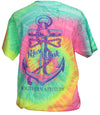 Southern Attitude Refuse To Sink Anchor Tie Dye T-Shirt