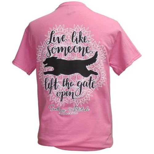 Southern Attitude Preppy Left The Gate Open Dog T-Shirt