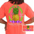 Southern Attitude Preppy Sweet Pineapple Neon Red Orange T-Shirt