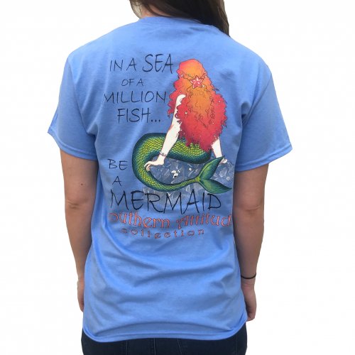 Southern Attitude Preppy Be A Mermaid T-Shirt