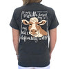 Southern Attitude Preppy Cow If My Mouth Doesn&#39;t Say It T-Shirt