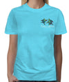 Southern Attitude Salty Since Birth Turtles Sky T-Shirt
