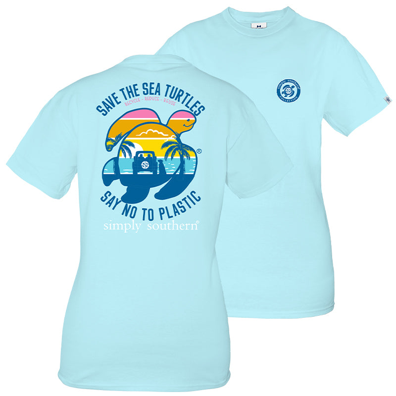 SALE Simply Southern Preppy Save The Turtles Beach Turtle T-Shirt