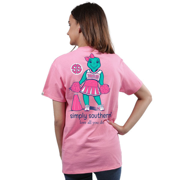 SALE  Simply Southern Preppy Cheer Pink Save The Turtles Collection T-Shirt