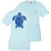 SALE Simply Southern Preppy Washed Logo Ice Blue Pocket Save The Turtles Collection T-Shirt