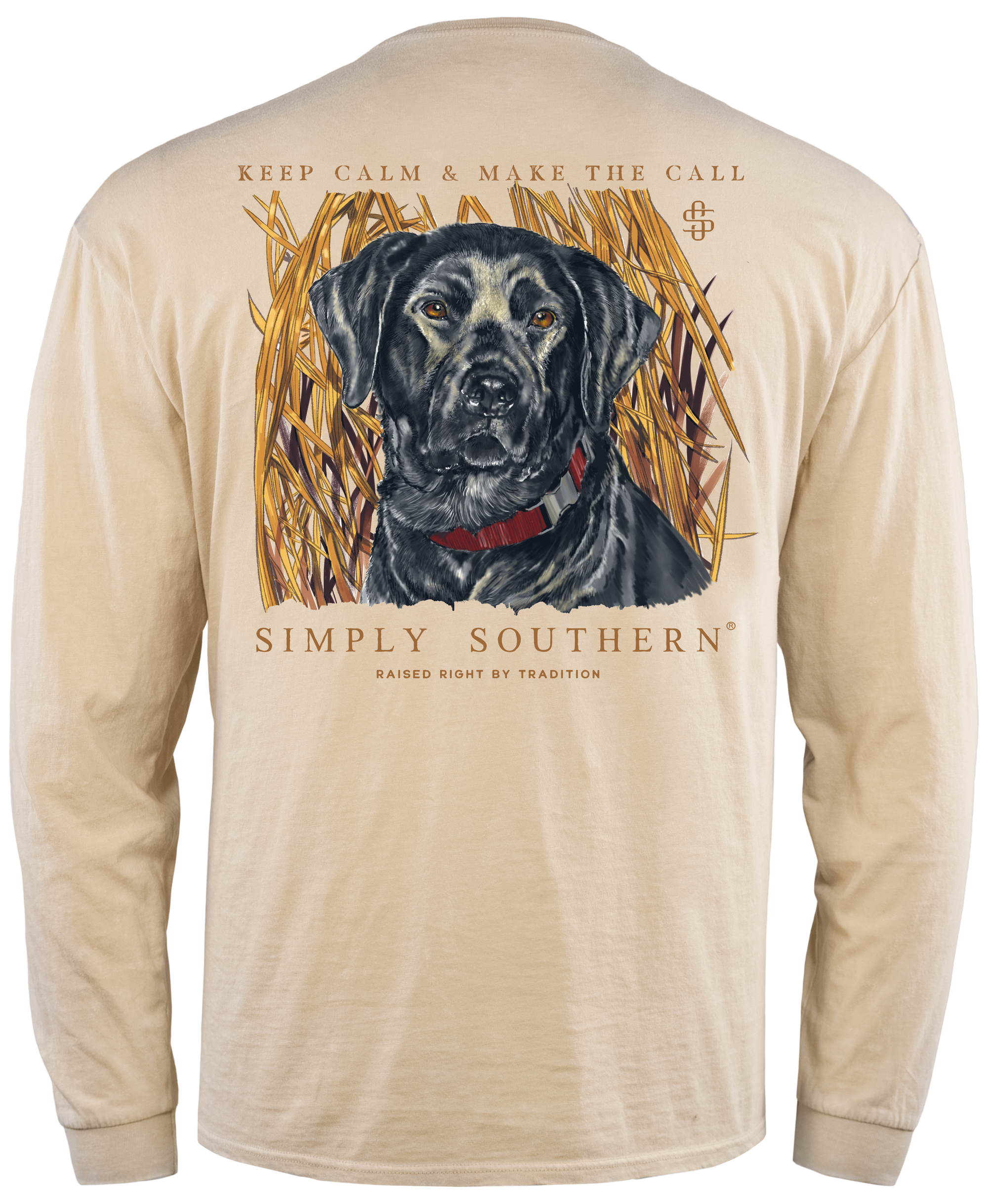 SALE Simply Southern Hunt Dog Sand Unisex Long Sleeve T-Shirt
