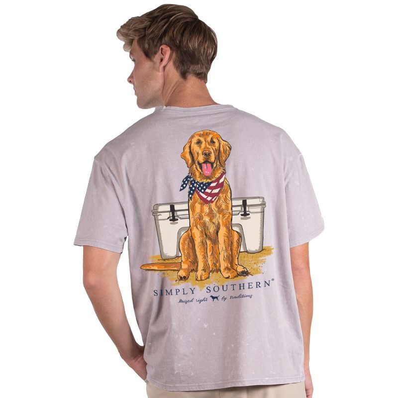 Simply Southern Golden USA Dog Unisex T-Shirt