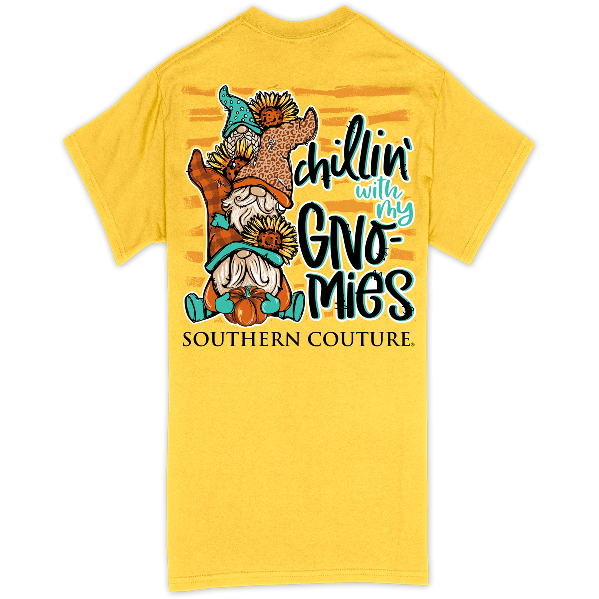 Southern Couture Classic Chillin&#39; with My Gnomies Fall T-Shirt