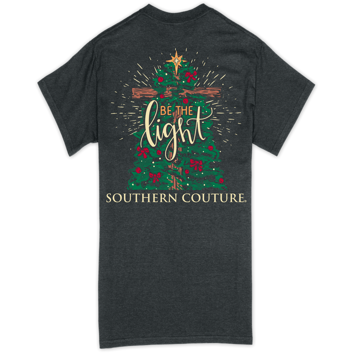 Southern Couture Classic Be the Light Christmas Holiday T-Shirt