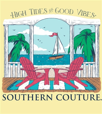 Sale Southern Couture Comfort Color High Tide Beach Bright T-Shirt