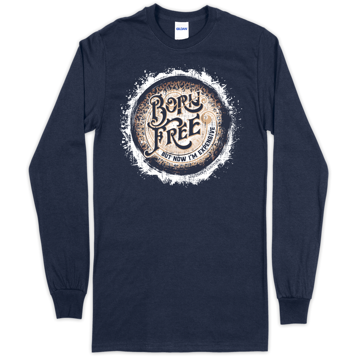 Southern Couture Born Free Soft Long Sleeve T-Shirt