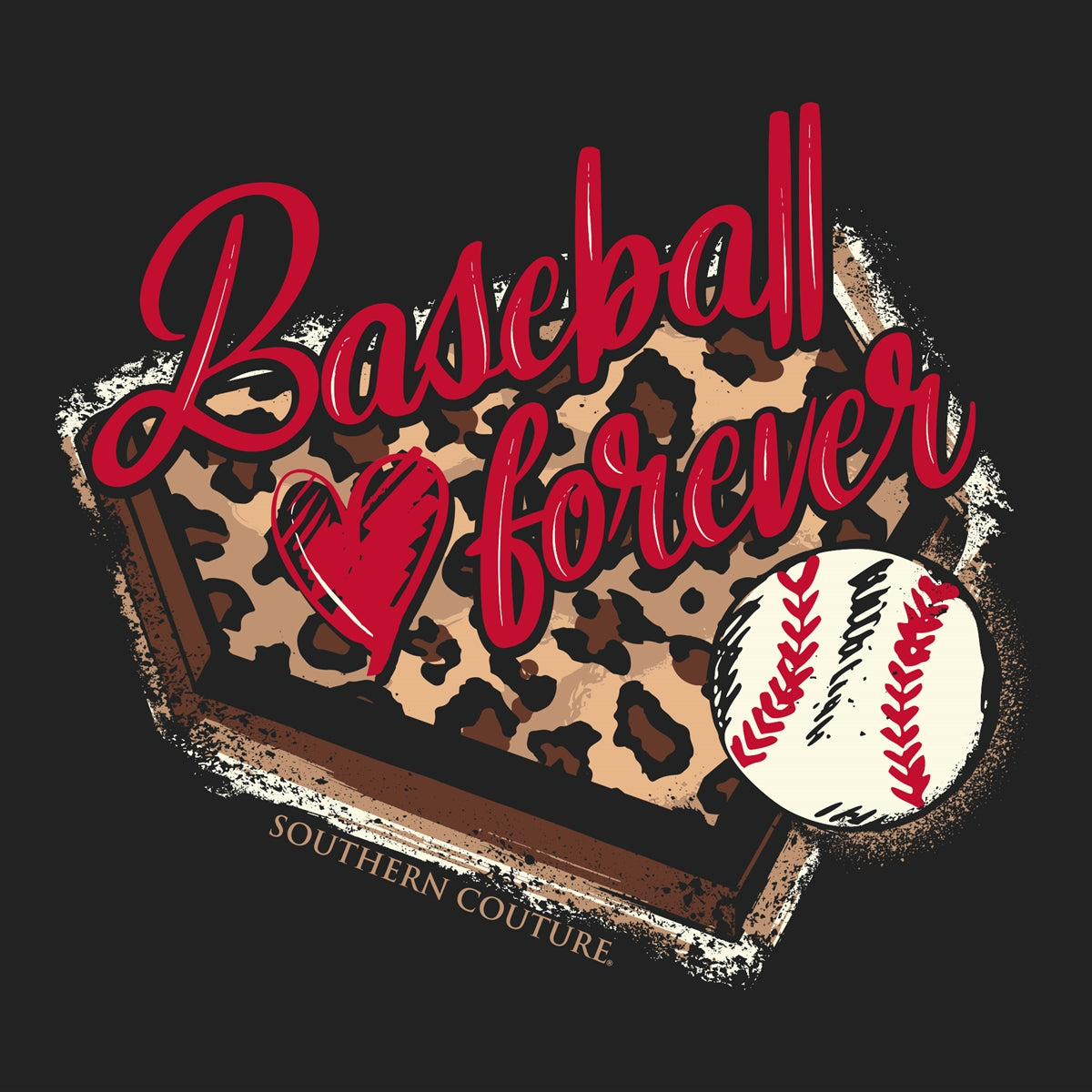 Southern Couture Soft Collection Baseball Forever T-Shirt