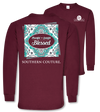 Southern Couture Preppy Thankful Grateful Blessed Long Sleeve T-Shirt - SimplyCuteTees