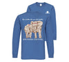 Southern Couture Preppy Stick Together Elephants Long Sleeve T-Shirt - SimplyCuteTees