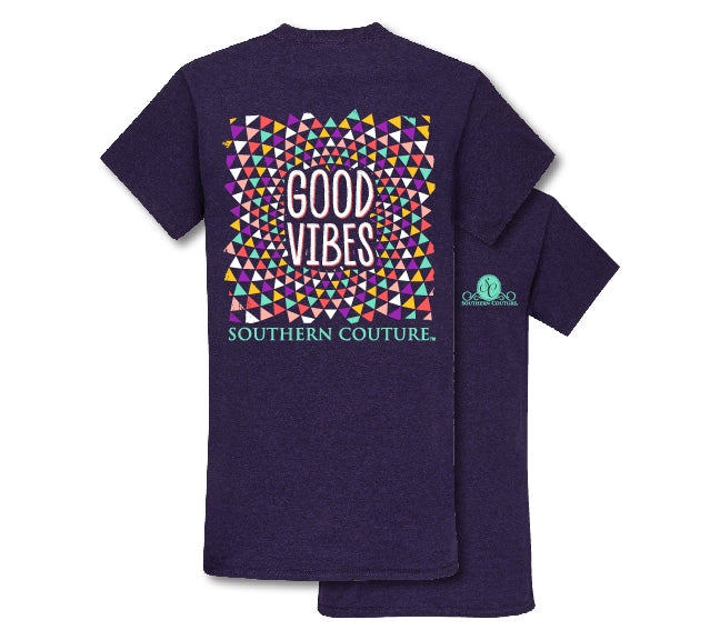 Southern Couture Preppy Good Vibes T-Shirt - SimplyCuteTees