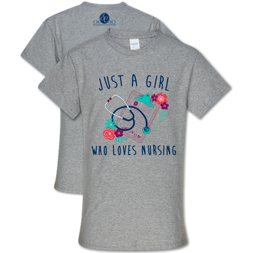 Southern Couture Preppy Loves Nursing Nurse Soft T-Shirt