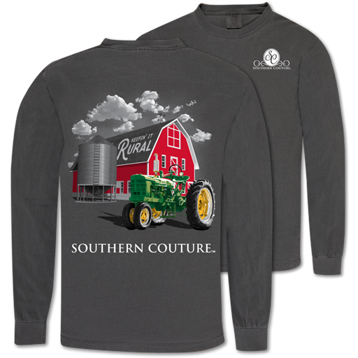 SALE Southern Couture Keep It Rural Farm Comfort Colors Long Sleeve T-Shirt