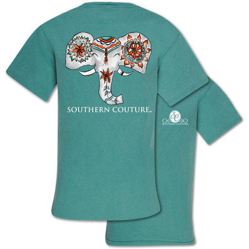 Southern Couture Painted Elephant Comfort Colors T-Shirt