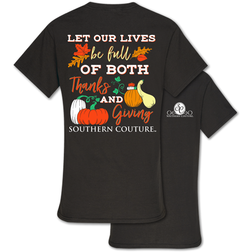 Southern Couture Preppy Thanks & Giving Fall T-Shirt