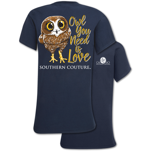 SALE Southern Couture Classic Owl You Need is Love T-Shirt
