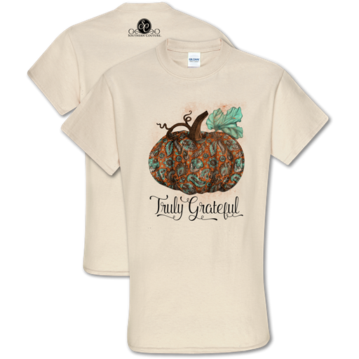 Southern Couture Classic Grateful Pumpkin T-Shirt