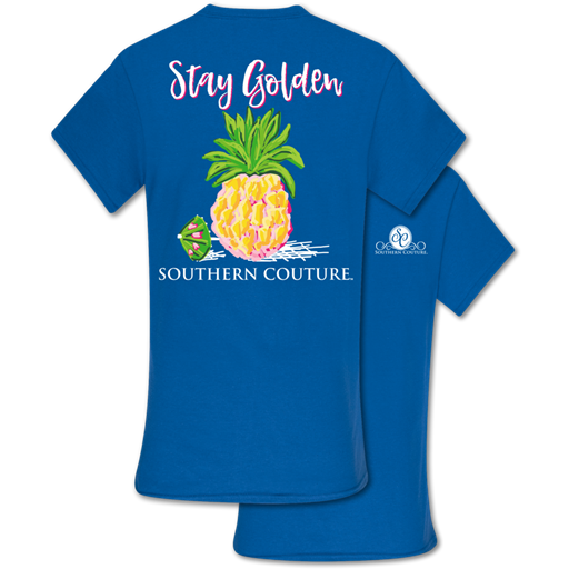 Southern Couture Classic Stay Golden Pineapple T-Shirt