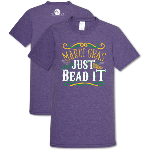 Southern Couture Soft Collection Mardi Gras Just Bead It T-Shirt