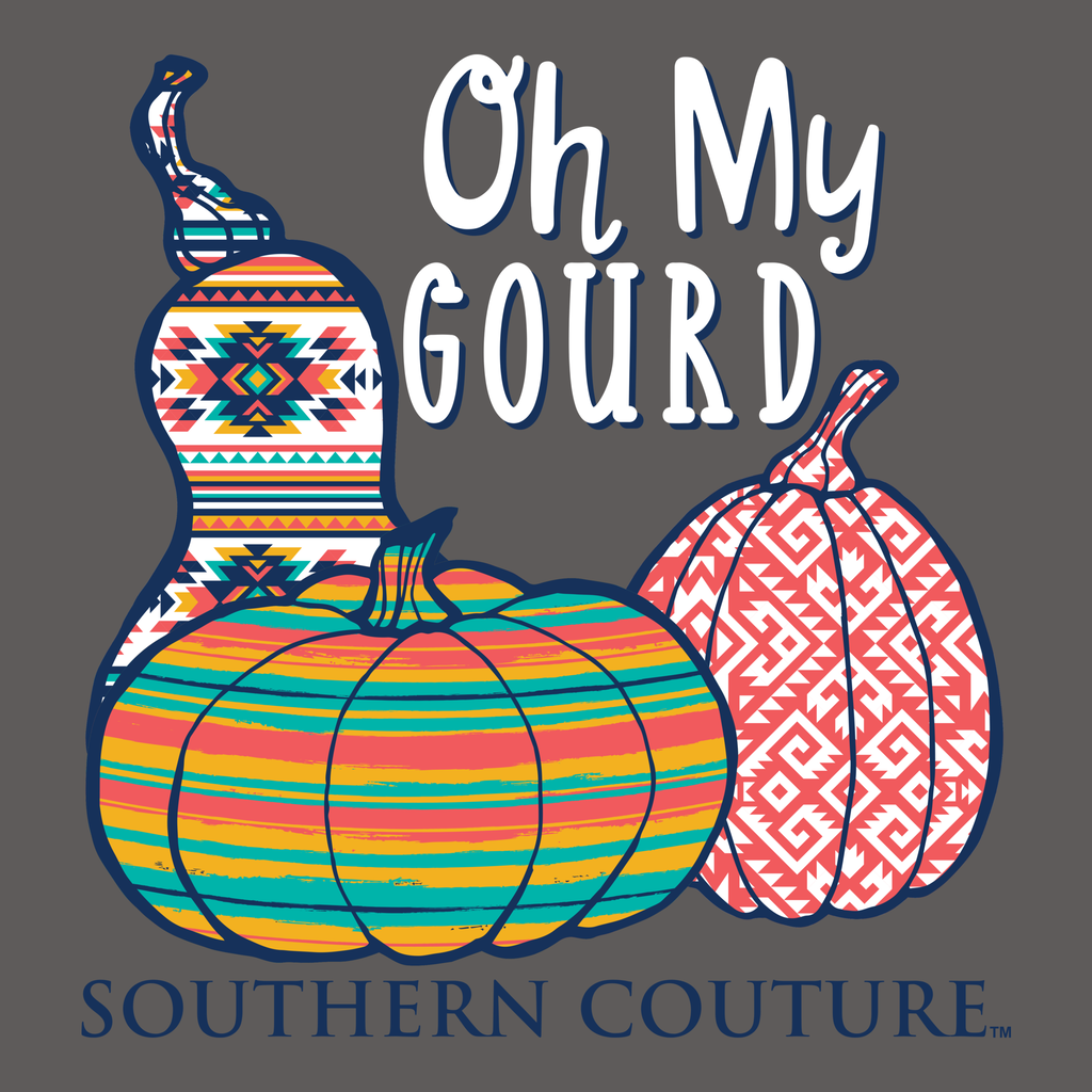 Sale Southern Couture Classic Oh My Gourd Pumpkins Fall Long Sleeve T-Shirt