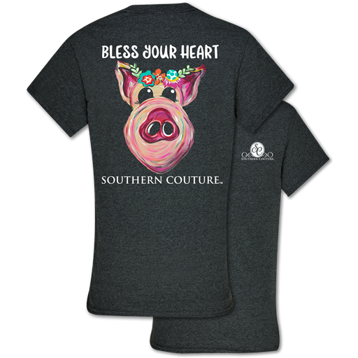 Southern Couture Classic Bless Your Heart Pig T-Shirt
