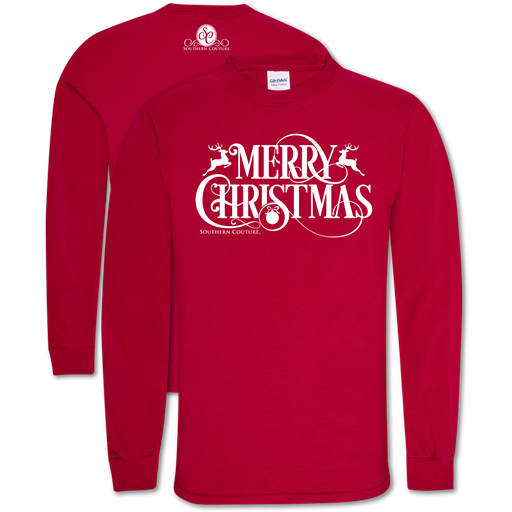SALE Southern Couture Soft Collection Merry Christmas Long Sleeve T-Shirt