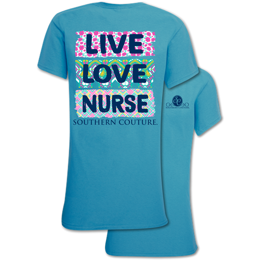 Southern Couture Classic Live Love Nurse T-Shirt