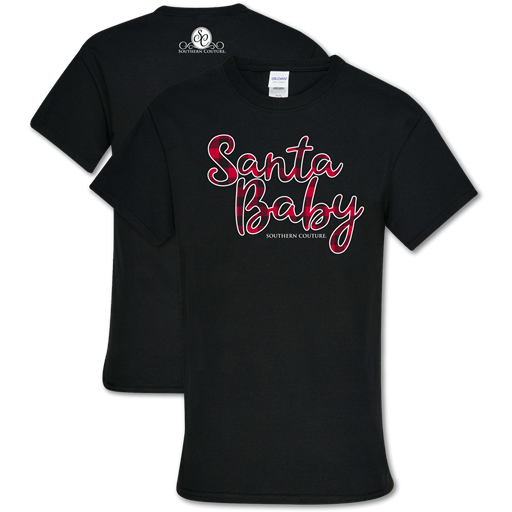 Southern Couture Soft Collection Santa Baby Holiday T-Shirt