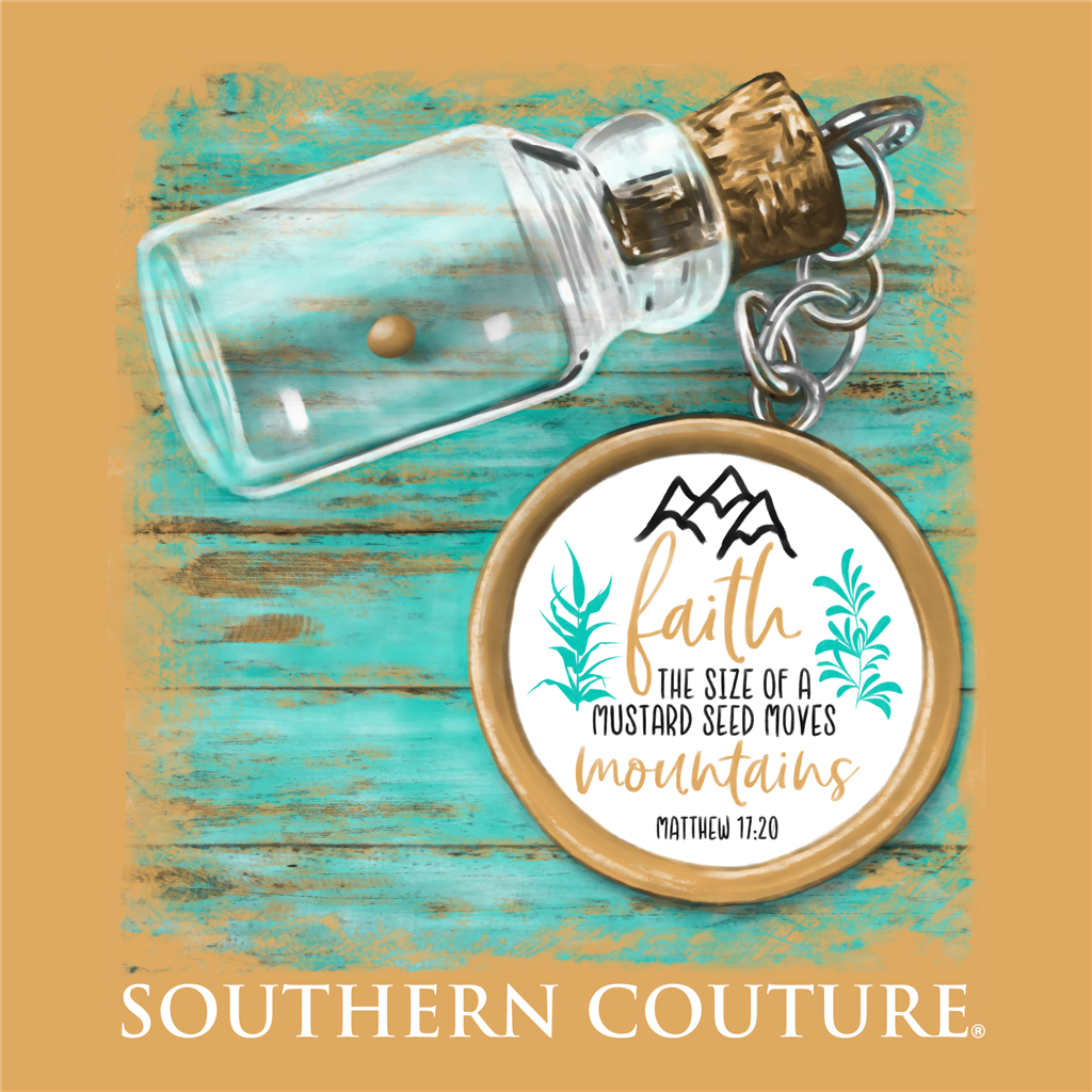 Southern Couture Size of A Mustard Seed Faith Comfort Colors T-Shirt