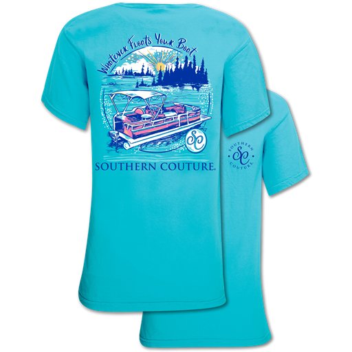 Southern Couture Floats Your Boat Lake Comfort Colors T-Shirt