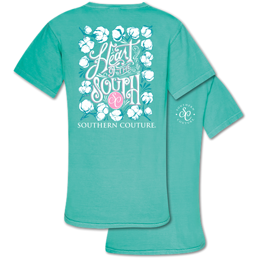Southern Couture Heart of the South Cotton Comfort Colors T-Shirt
