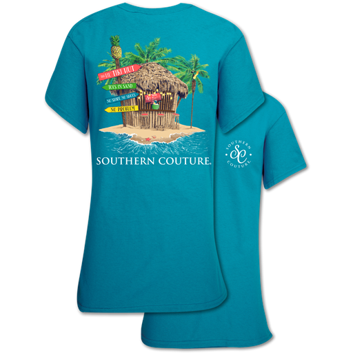 Southern Couture Classic Collection Tiki Hut Beach T-Shirt