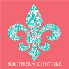 SALE Southern Couture Classic Collection Pattern Fleur De Lis T-Shirt