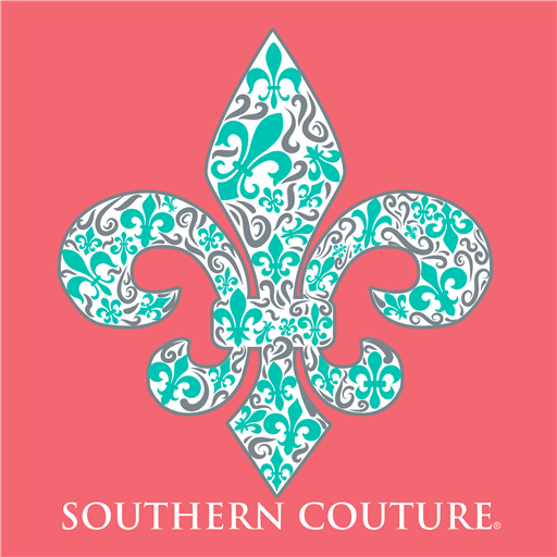 SALE Southern Couture Classic Collection Pattern Fleur De Lis T-Shirt