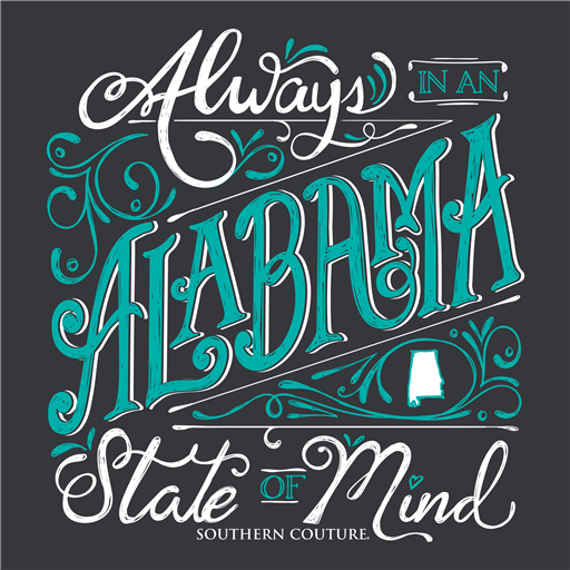 Southern Couture Classic Collection Alabama State Of Mind T-Shirt