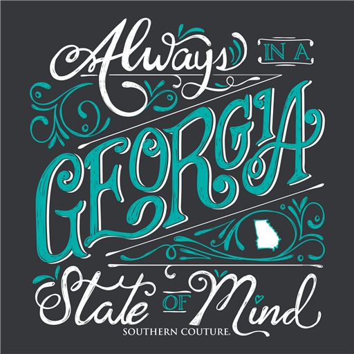 Southern Couture Classic Collection Georgia State Of Mind T-Shirt