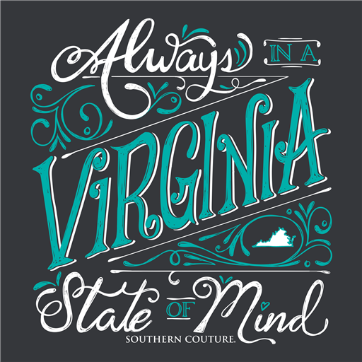 Southern Couture Classic Collection Virginia State Of Mind T-Shirt