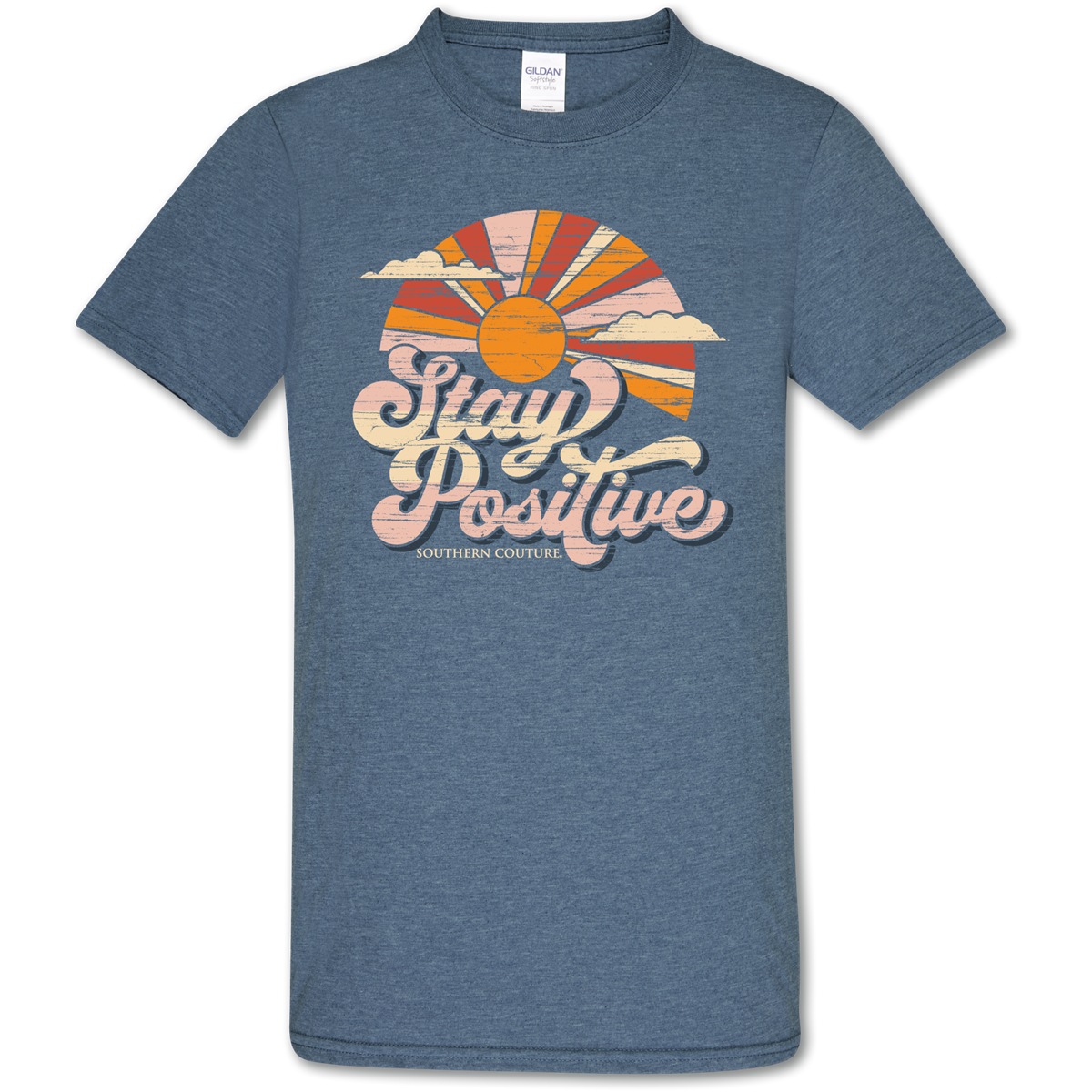 Southern Couture Soft Collection Stay Positive Sunset T-Shirt