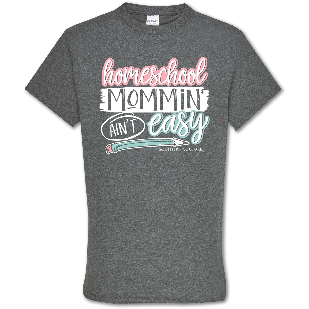 Southern Couture Soft Collection Homeschool Mommin Mom T-Shirt