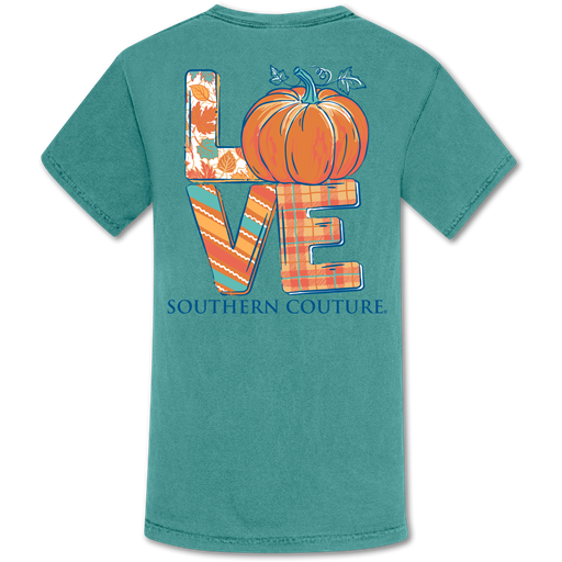 SALE Southern Couture Love Pumpkin Fall Comfort Colors T-Shirt