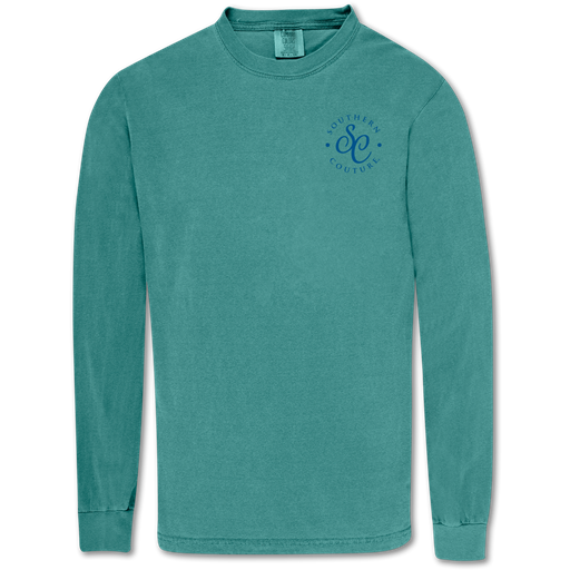 SALE Southern Couture Love Pumpkin Fall Comfort Colors Long Sleeve T-Shirt