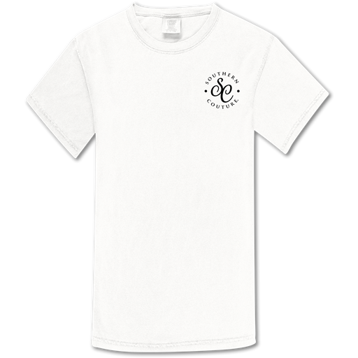 SALE Southern Couture Snow Cute Holiday Comfort Colors T-Shirt