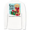 SALE Southern Couture Snow Cute Holiday Comfort Colors Long Sleeve T-Shirt