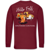 SALE Southern Couture Classic Hello Fall Bonfire Truck Long Sleeve T-Shirt