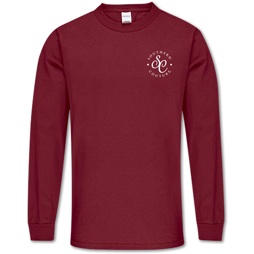 SALE Southern Couture Classic Hello Fall Bonfire Truck Long Sleeve T-Shirt