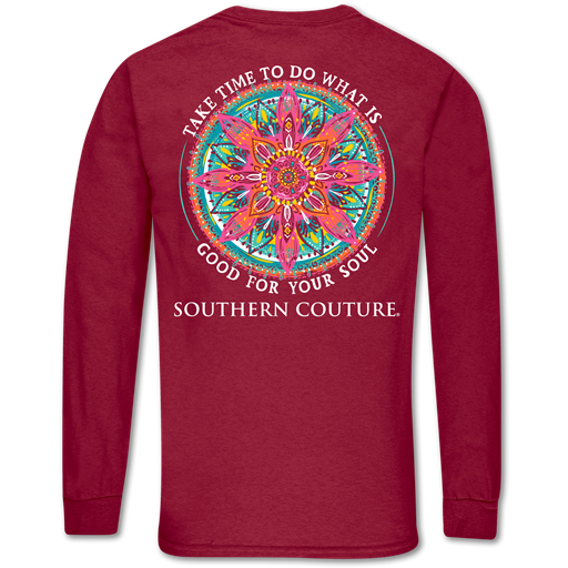 SALE Southern Couture Classic Good For Soul Mandala Long Sleeve T-Shirt